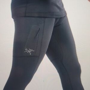 Arc'teryx Rho LT Bottom Mens Lightweight Base Layer Pant Size Meduim Black